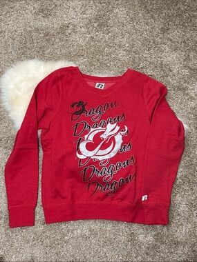 NWT Women’s Russell Athletic MSUM Red Dragons Graphic Crewneck Sweatshirt Size S
